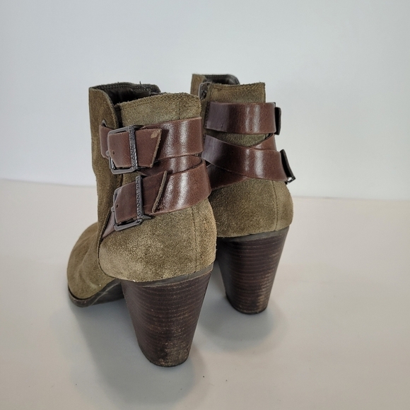 Gianni bini olive green buckled leather boots - Picture 8 of 8